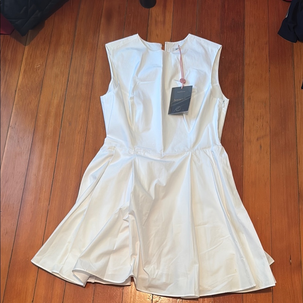 House of CB White Peplum Mini Dress